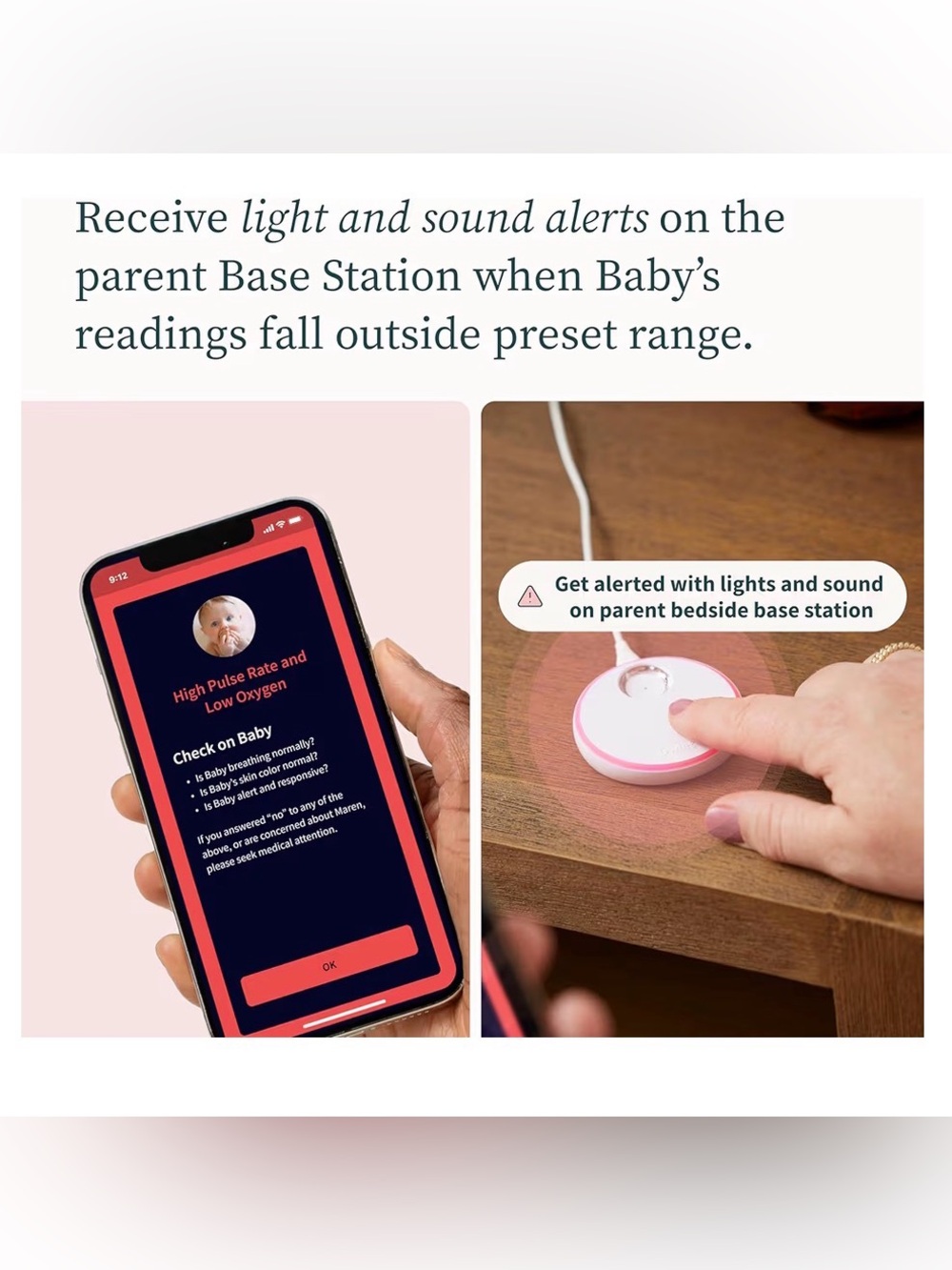Owlet Dream Duo (Gen 2) Smart Baby Monitor HD Video Camera + Wearable Sock, Mint - Picture 7 of 14